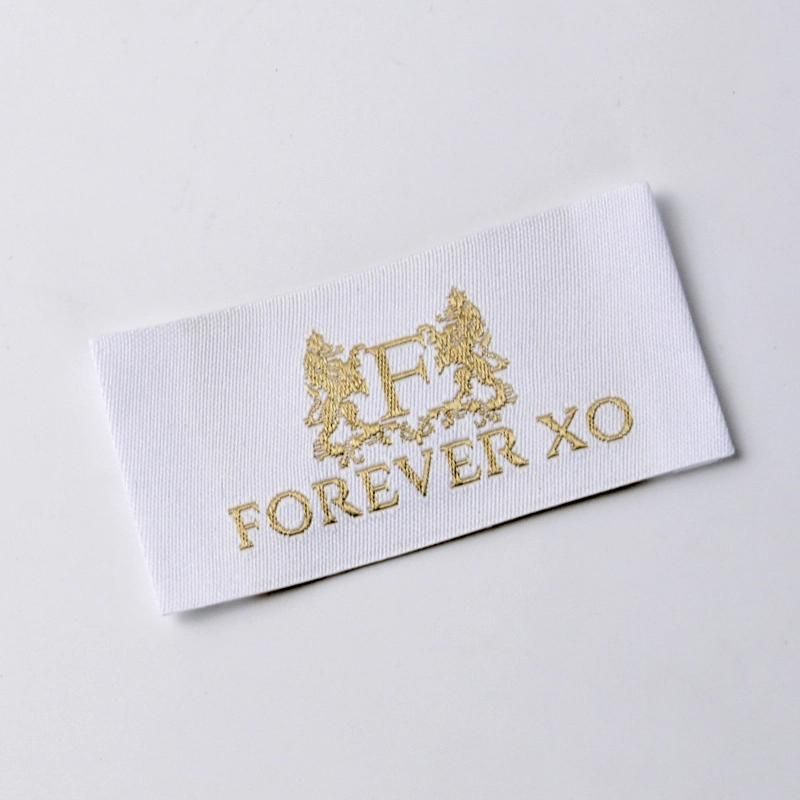 Custom High Quality Cotton Red Woven Label