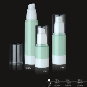 Round Plastic Airless Bottle with Pump