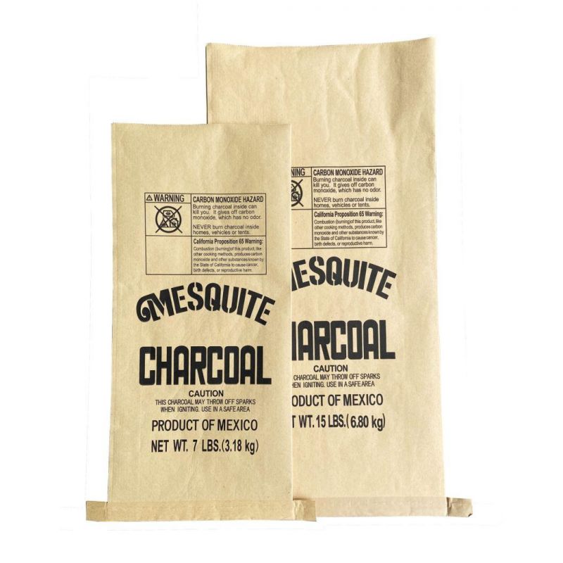 5kg 10kg 15kg Charcoal Packaging Paper Bags