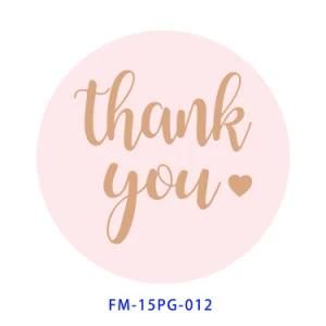 1.5inch/38mm Hot Stamping Thank You Label Sticker Roll