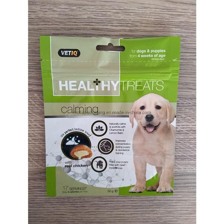 Customized Composite Stand up Dog/Cat/Food Packaging Bag with Zipper and Clear Window