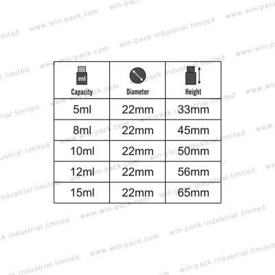 Freeze Dried Powder Bottle Empty Custom Wholesale Cosmetic Powder Dispenser Bottle Packaging 15m 12ml 10ml 8ml 5ml