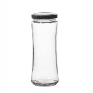 Customizable Special Bottle Hot Sale Transparent Empty Round Glass Jars for Food Storage Jam Canned Food