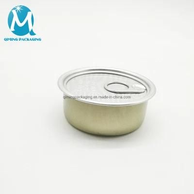 Hot Sale100ml Food Grade Caviar Sardine Beef Coffee Ring Pull Empty Tuna Tin Cans