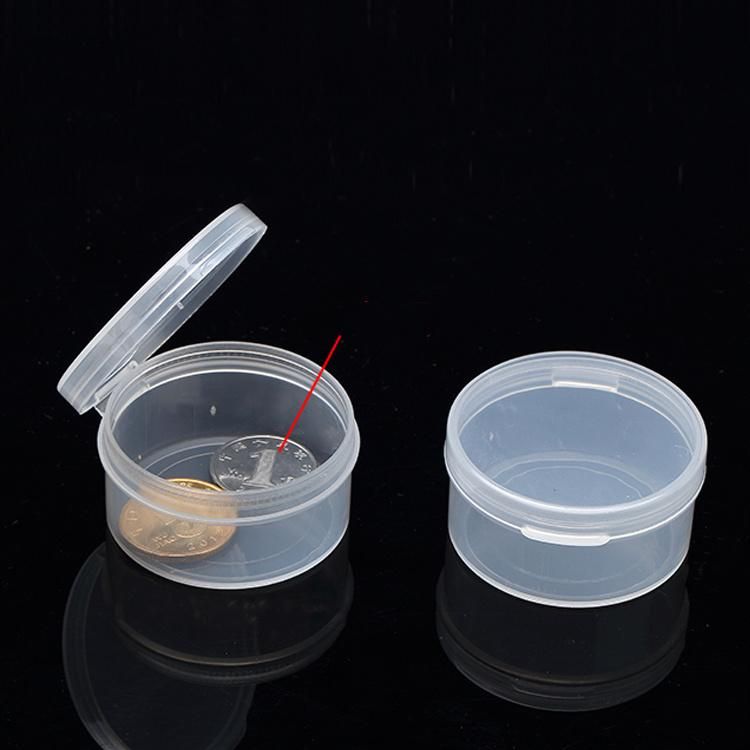 Cheap Small Round Coin Safe Box Earring Plastic Box