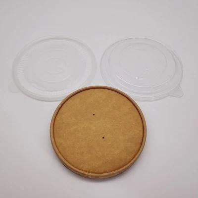Biodegradable Eco-Friendly 1000ml Food Grade Paper Salad Bowl Brown and White Color