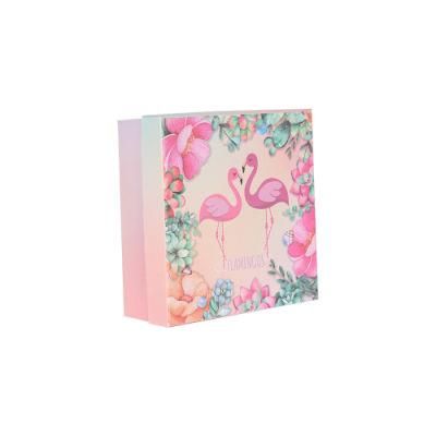 Folded Bottom Custom Design Glossy&#160; Flower Decorated Gift Packing Box