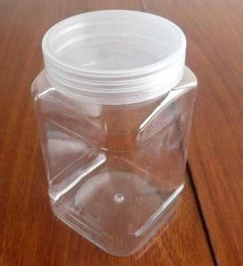 360ml Square Pet Plastic Jam Jars Honey Jar Clear Cap