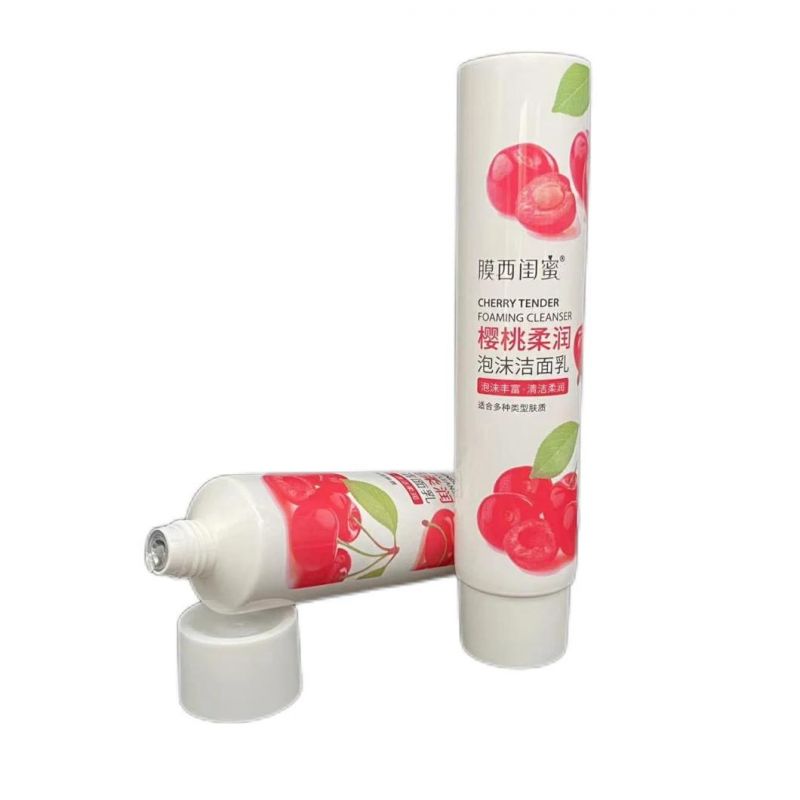 Matte White Customized Logo Printing Sugarcane Cosmetic Tubes for Personal Care