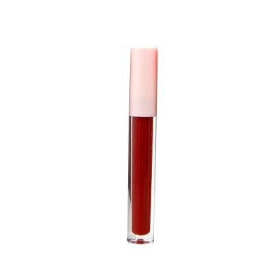 in Stock Ready to Ship Bulk Price 4ml Fancy Fashion Clear Lip Gloss Tube Packaging with Pink Top for Lip Gloss