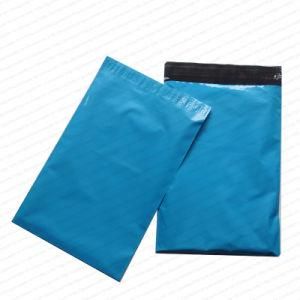 Standard Size Custom Printed Foil Bags Boutique Color Blue Poly Mailer Bag
