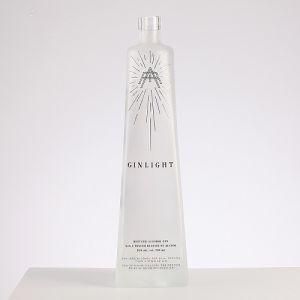 Unique Shape Fashion Design Square Frost Vodka Glass Bottle 750ml