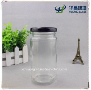 330ml 11oz Cylinder Storage Glass Mason Jar with Metal Cap