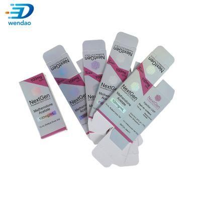 Custom Brand Name Oral Injection for 10ml Steroid Vial Label Box