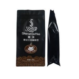 Customized Logo Printed Flat Bottom Bags with Zipper Ziploc Coffee Packaging Snack Food Plastic Bio-Degradable Bag