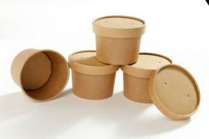 8oz 12oz 16oz 24oz 26oz 32oz Six Sizes Kraft Paper Soup Bowl Soup Backet