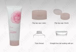 D45mm Rose Cosmetic Packaging Tubes for Facial Cleanser Plastic Empty Tube
