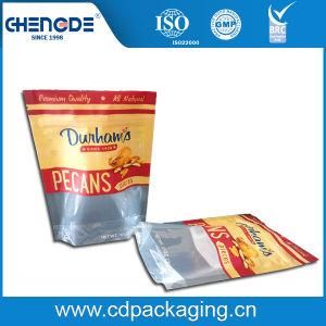 Paper Effect Printing Zip Lock Stand up Pouch for Nuts Packaging