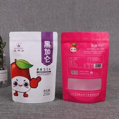 Custom Printed Lamianted Plastic Stand up Pouches for Food Dried Nuts Fruit Packing