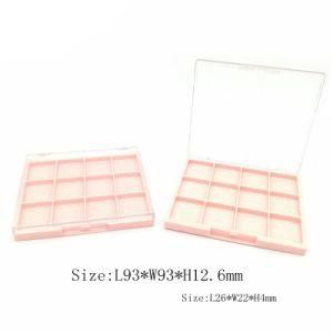 Plastic Transparent Cap with Gold Case for Packing of Eye Shadow Powder