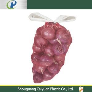 Drawstring Tubular PE/PP Plastic Mono Leno Net Bag Tubular Vegetable Onion Mesh Bag