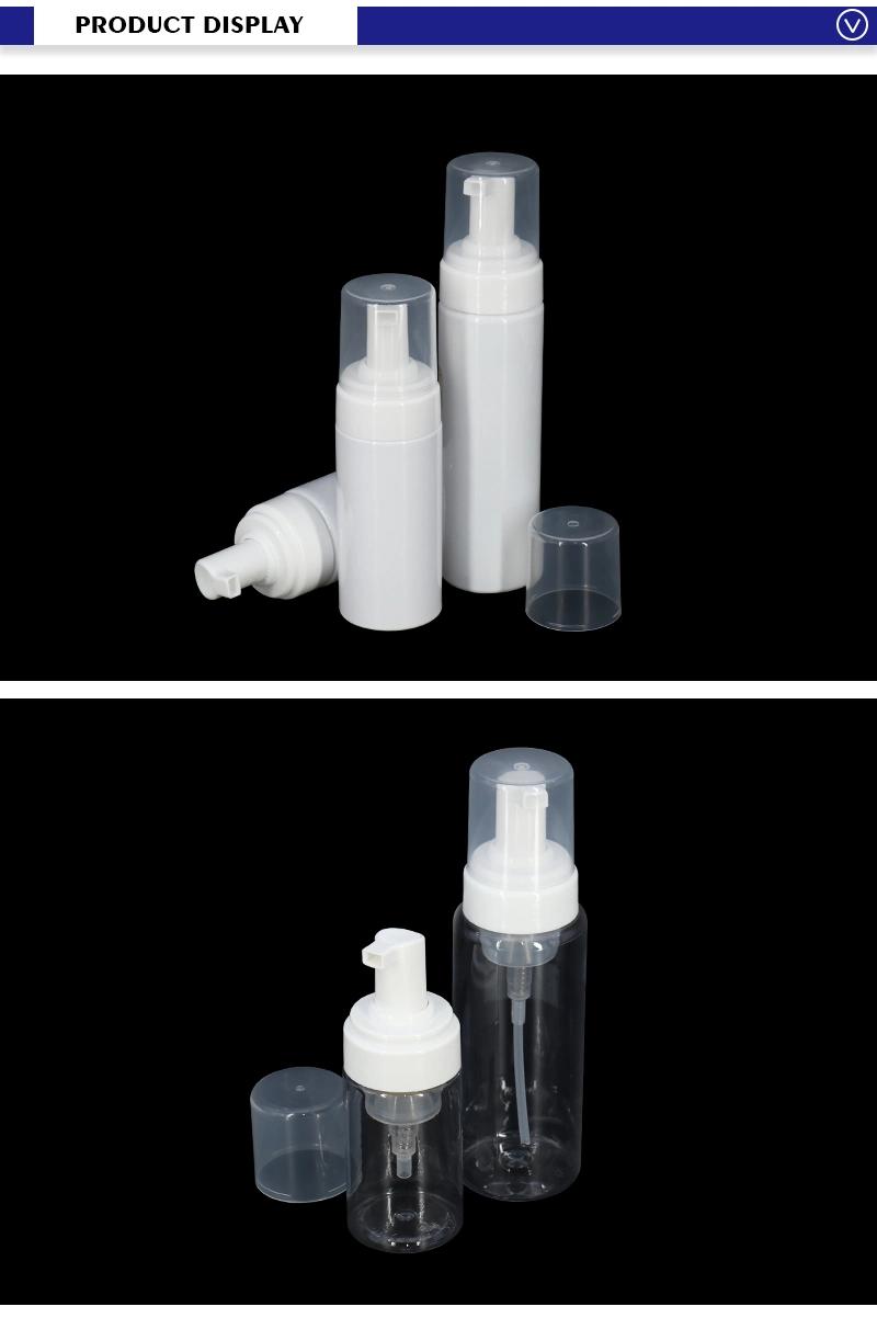 White 100ml 120ml 150ml 200ml Facial Cleanser Foam Pump Bottle