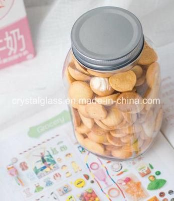 Round Style Storage Jar Food Glass Container Cereal Glass Mason Jar 250ml/500ml/1000ml