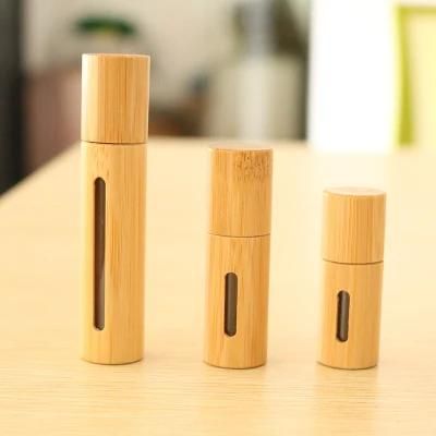 8ml 10ml 15ml 20ml Roll on Glass Bottle Essential Oil Bamboo Roller Bottle for Skincare Bamboo Bottle
