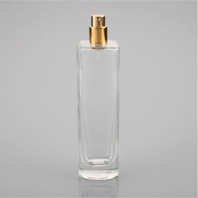 Clear Custom Luxury Empty Glass Perfume Bottle with Shiny Cap