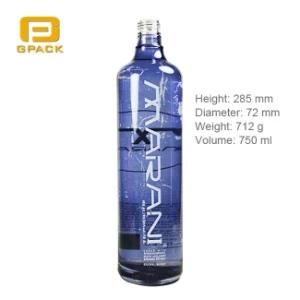 Cheap Price Blue Vodka Alcohol Spirit Alcohol Wine Gin Rum Tequila Glass Bottles