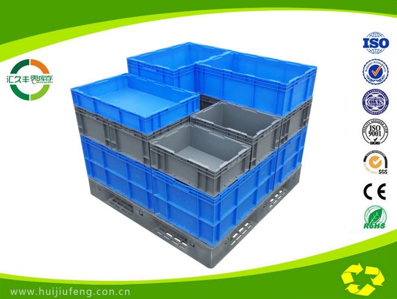 HP5a Plastic Turnover Logistics Container Box HP Standard Auto Parts Logistic Box Durable Opaque Plastic Storage Boxes