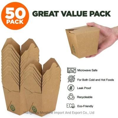 Biodegradable Disposable Food Lunch Paper Bento Box