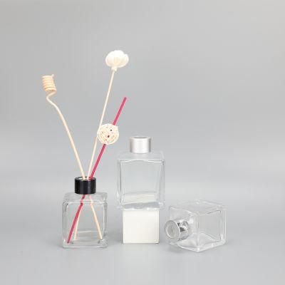 Transparent Diffuser Glass Bottle Square Fragrance Bottle