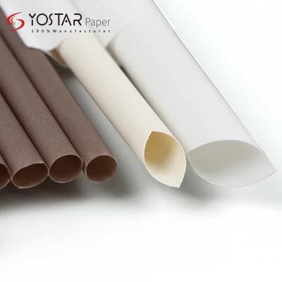 Wholesale Custom Biodegradable Disposable Wrapped Paper Straws