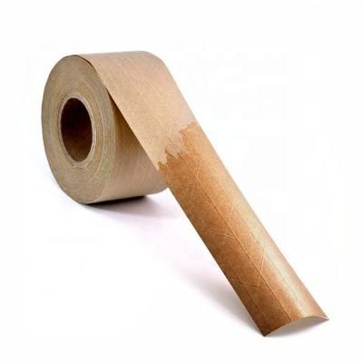 Wet Water Kraft Paper Wood Pulp Environmental Sealing Tape