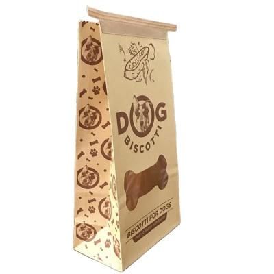 Custom Logo Tin Tie Bakery Food Printed White Kraft Bread Packaging Paper Bags with Clear Window