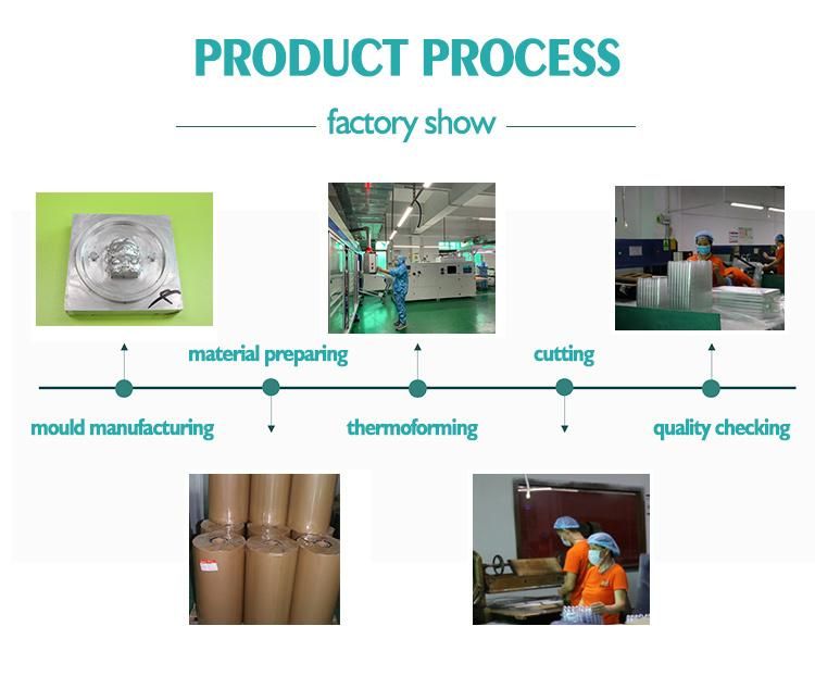 Thermoformed Electronic Product Tray Trapped Blister Packaging