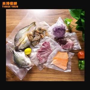 Clear Transparent Vacuum Sealer Pouch Bags for Fish / Chicken Packaging