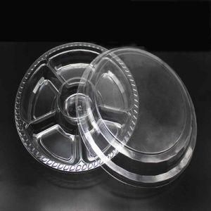 Food Disposable Round Tray Disposable Plate Round Dried Fruit Box Fruit Blister Tray