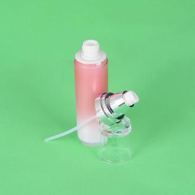Wholesale Pink Empty Skincare Packaging Round Acrylic Lotion Bottle