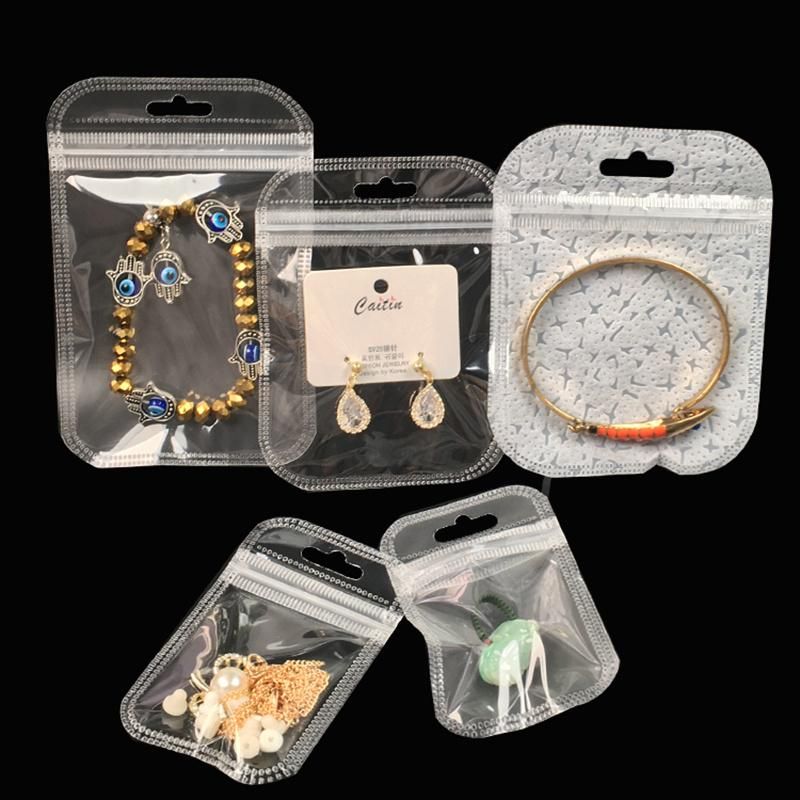 Earrings Zipper Pouch Ring Bag Earrings Plastic Bags