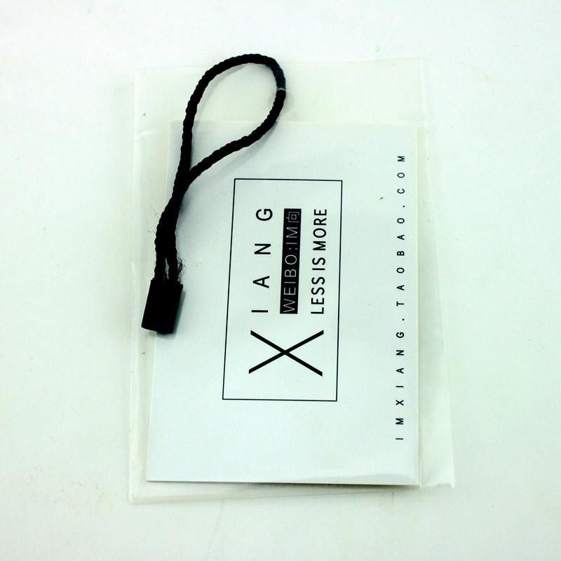 Whole Set Transparent PVC Bag and White Paper Luxury Hang Tag