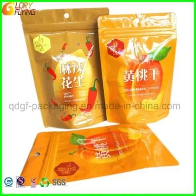 Spicy Peanut Plastic Packaging Bag with Zipper and Gravure Printing