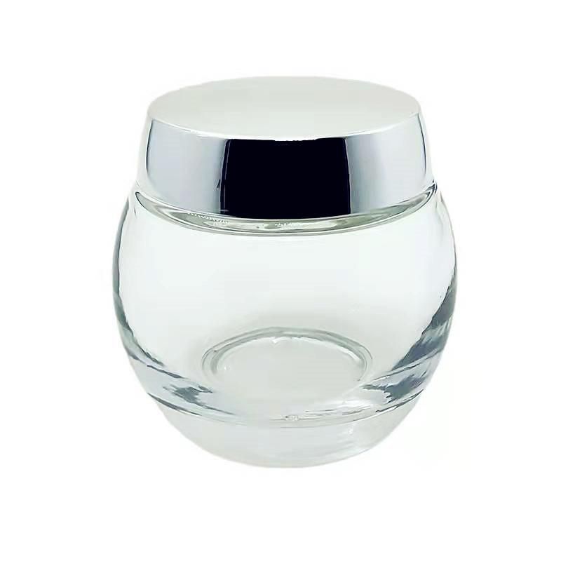 30g 50g 100g Dumpling Shaped Cosmetic Glass Jar Cream Glassware