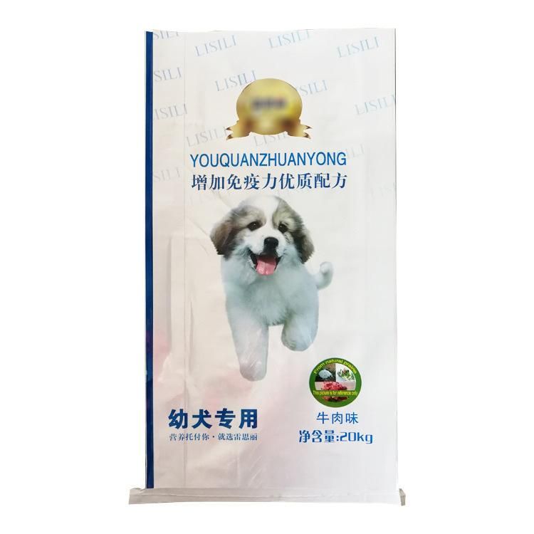 SGS Certificated 25kg Colorful Printing Plastic Sack Packing Animal Feed Maize Seeds Bag