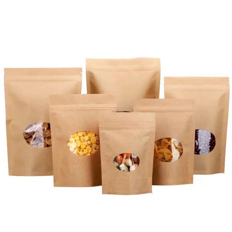 Kraft Paper Coffee Bean Packaging Bags with Valve