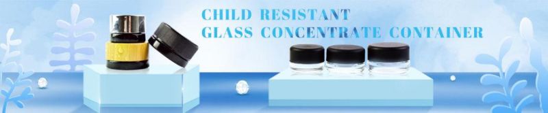 5ml 7ml 9ml Hexagon Clear Jars for Concentrate Oil and Wax with Child-Proof Cap