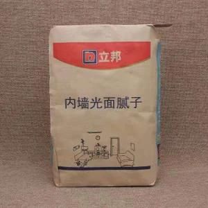 Custom Square Building Material Valve Pocket Packaging Paper Bag