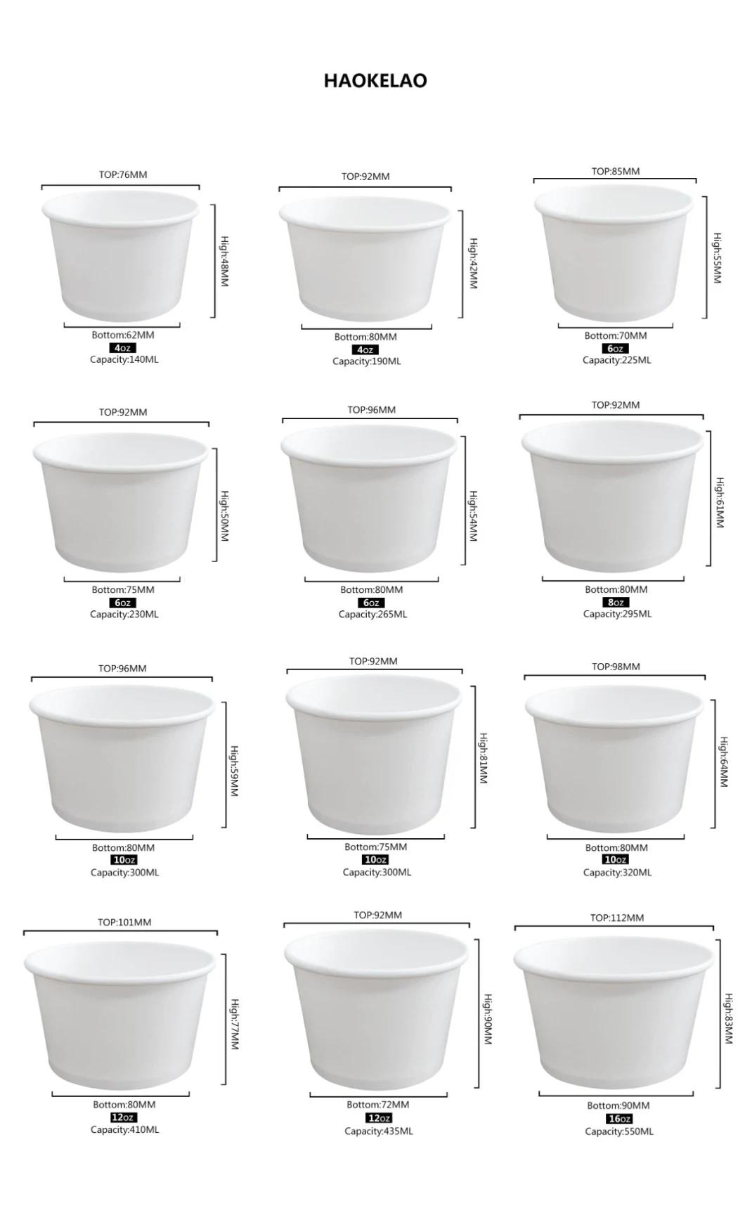 Custom Logo Customized Soup Bowls 1000 Ml Kraft Paper Bowl with Lids