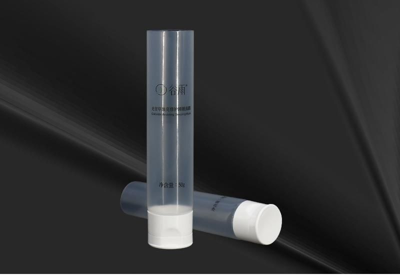 Wholesale 50g Transclusent Empty Plastic Cosmetic Tube Packaging for Cream